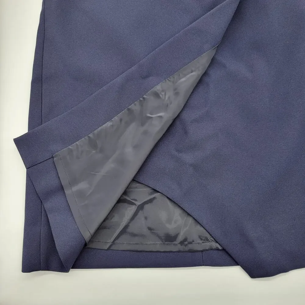 NEW J.Crew Wrap Mini Skirt 6T Navy Lined